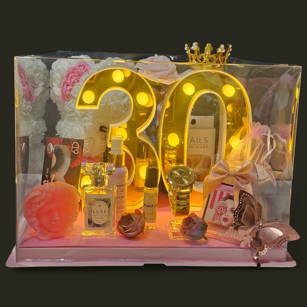 Luxury Birthday Hamper with candle